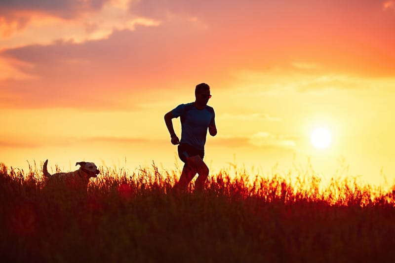 Running at night can cause night sweats.