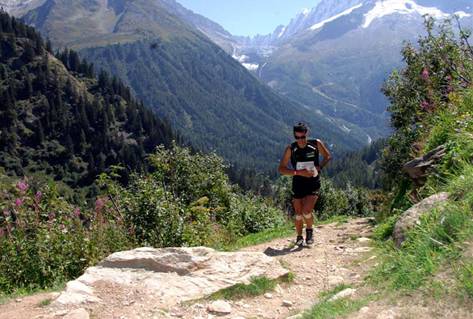 Ultra trail running Mont Blanc