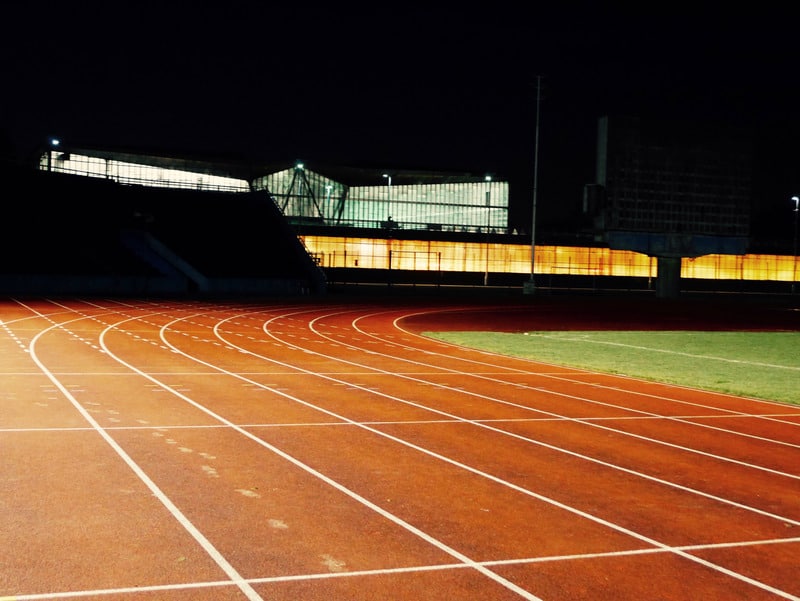 Track running surface