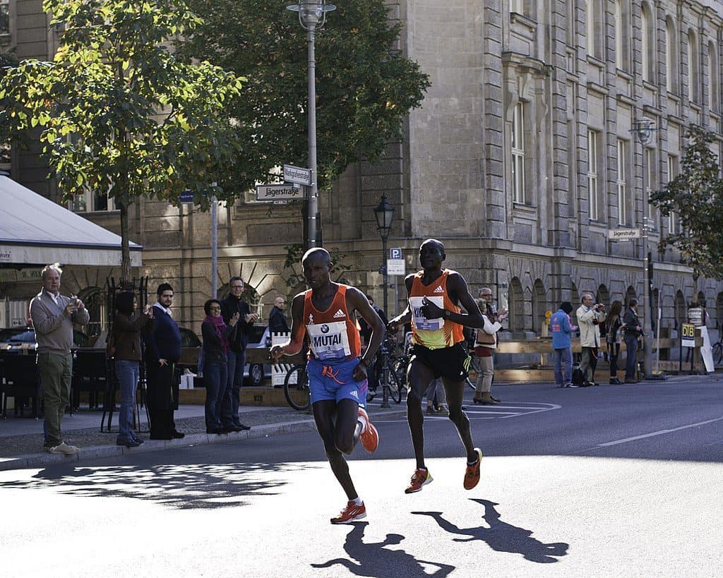 Kenyan Runners Mutai and Kimetto Berlin Marathon 2012