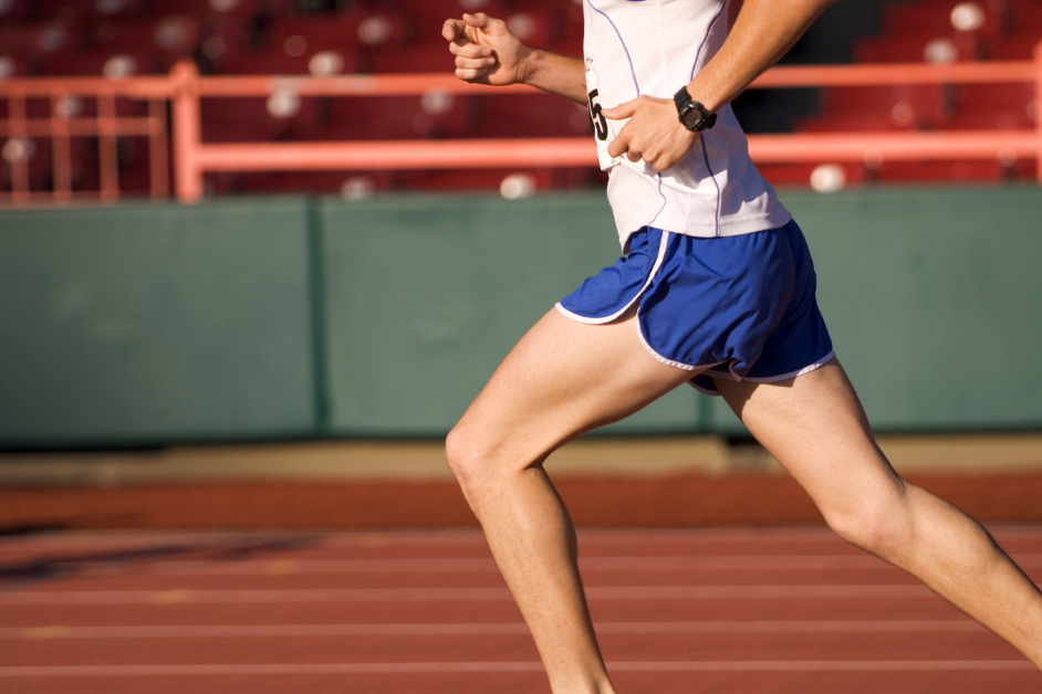 runner on track